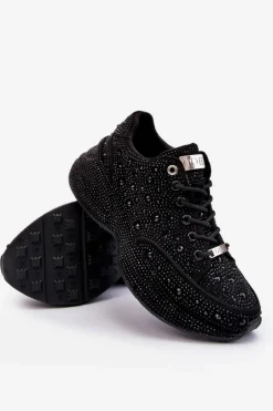 Damskie Sneakersy Na Platformie GOE JJ2N4058 Czarne