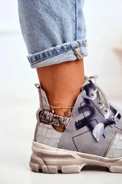 Damskie Sneakersy Skórzane Maciejka 04423-13