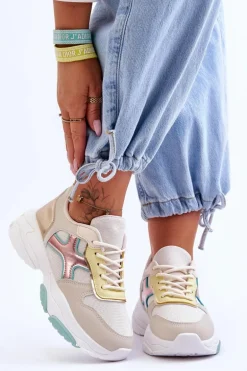 Damskie Sneakersy Sznurowane Multikolorowe Cortes