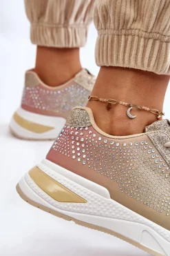 Damskie Sneakersy Z Cyrkoniami Multikolor Raiden