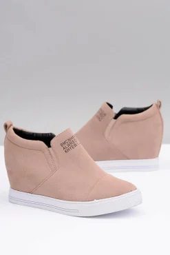 Damskie Snekersy Trampki Lu Boo Wsuwane Beżowe Kaori