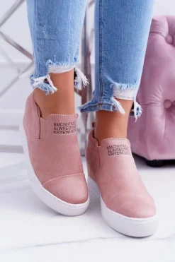 Damskie Snekersy Trampki Lu Boo Wsuwane Różowe Kaori