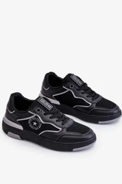 Damskie Sportowe Buty Big Star LL274443 Czarno-Szare