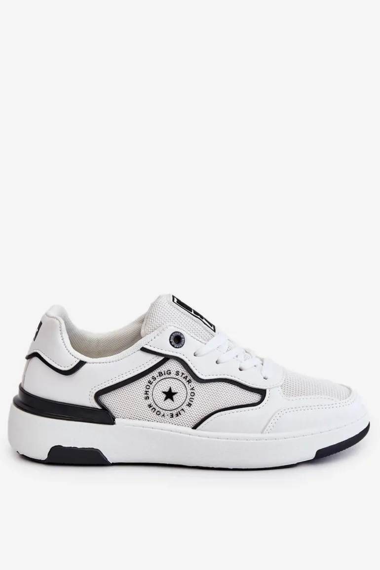 Damskie Sportowe Buty Big Star LL274440 Biało-Czarne