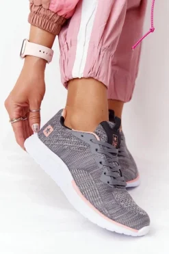 Damskie Sportowe Buty Comfort Foam Szare Long Distance