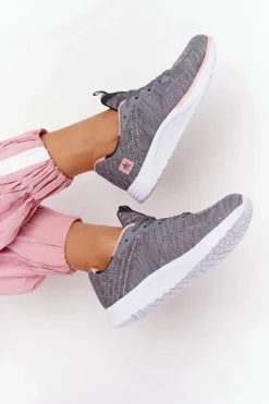 Damskie Sportowe Buty Comfort Foam Szare Long Distance
