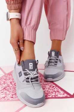 Damskie Sportowe Buty Comfort Foam Szare The Best