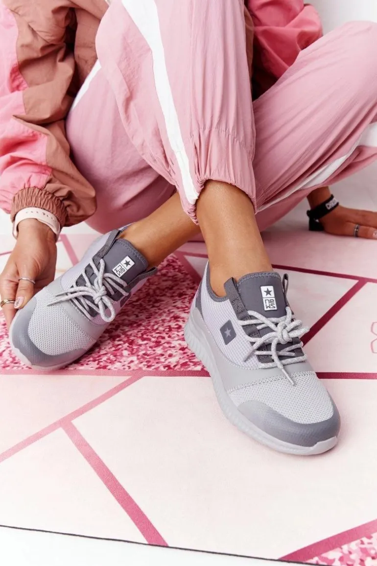 Damskie Sportowe Buty Comfort Foam Szare The Best
