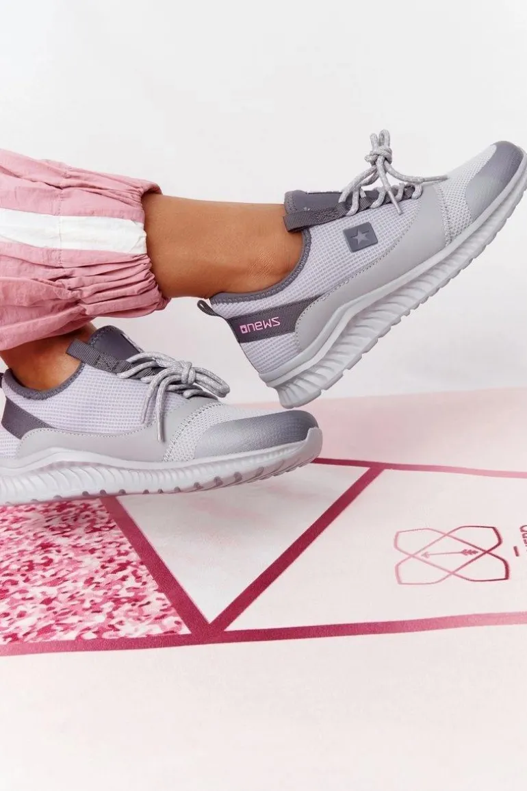 Damskie Sportowe Buty Comfort Foam Szare The Best