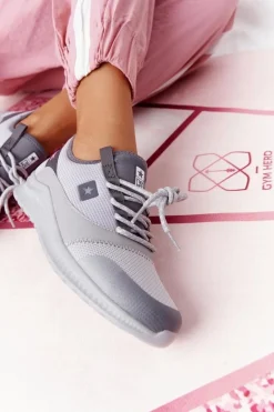 Damskie Sportowe Buty Comfort Foam Szare The Best