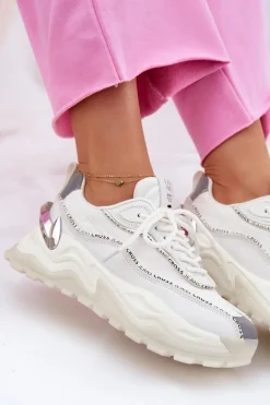 Damskie Sportowe Buty Cross Jeans II2R4017C Białe