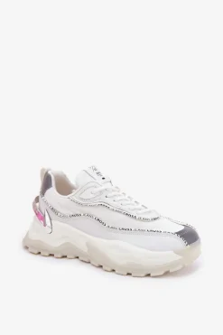 Damskie Sportowe Buty Cross Jeans II2R4017C Białe