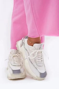 Damskie Sportowe Buty Cross Jeans II2R4017C Białe