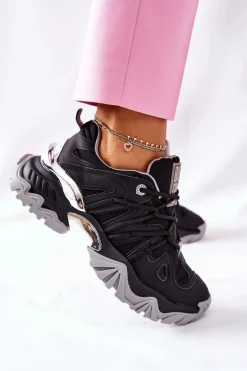 Damskie Sportowe Buty Memory Foam Big Star II274089 Czarne