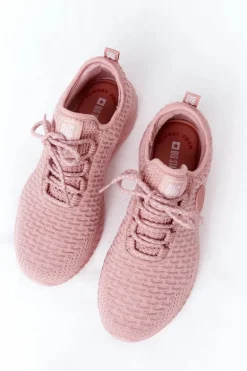 Damskie Sportowe Buty Memory Foam Big Star HH274299 Różowe