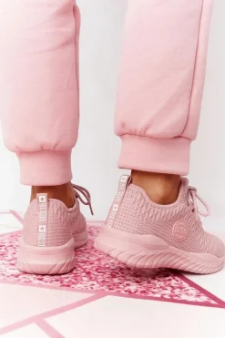 Damskie Sportowe Buty Memory Foam Big Star HH274299 Różowe