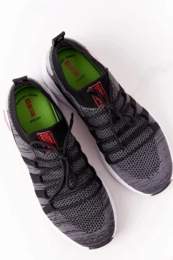 Damskie Sportowe Buty Memory Foam Big Star HH274532 Ciemnoszare