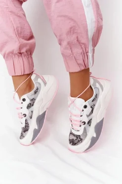 Damskie Sportowe Buty Memory Foam Big Star HH274326 Białe