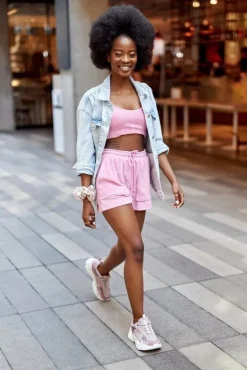 Damskie Sportowe Buty Memory Foam Big Star HH274258 Fioletowe