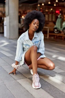 Damskie Sportowe Buty Memory Foam Big Star HH274258 Fioletowe