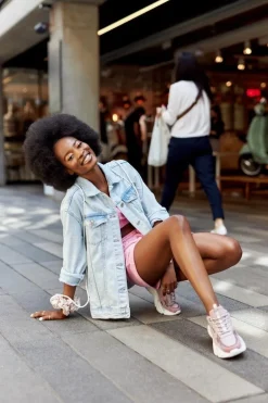 Damskie Sportowe Buty Memory Foam Big Star HH274258 Fioletowe