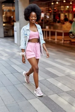 Damskie Sportowe Buty Memory Foam Big Star HH274258 Fioletowe