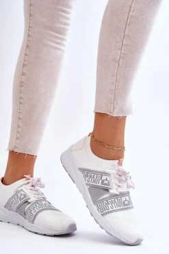 Damskie Sportowe Buty Memory Foam Big Star HH274355 Białe