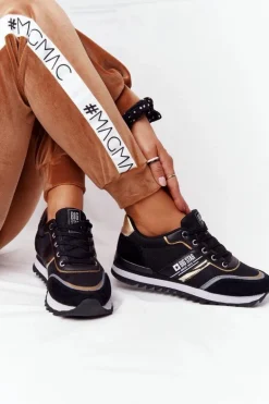 Damskie Sportowe Buty Memory Foam Big Star HH274272 Czarne