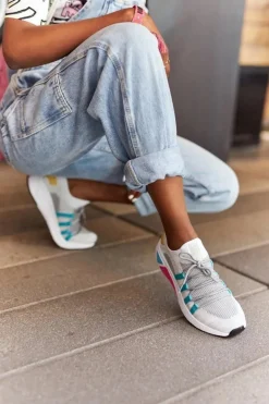 Damskie Sportowe Buty Memory Foam Big Star HH274531 Biało-Szare