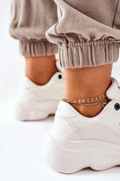 Damskie Sportowe Buty Memory Foam Big Star II274359 Białe