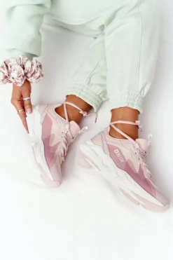 Damskie Sportowe Buty Memory Foam Big Star HH274811 Różowe