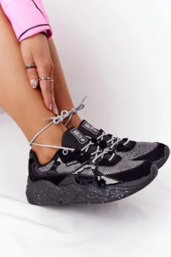 Damskie Sportowe Buty Memory Foam Big Star HH274325 Czarne