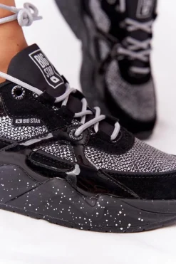 Damskie Sportowe Buty Memory Foam Big Star HH274325 Czarne