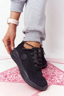 Damskie Sportowe Buty Memory Foam Big Star HH274298 Czarne