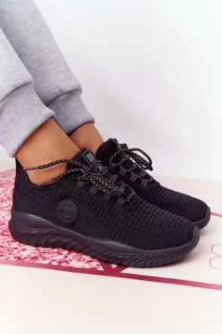 Damskie Sportowe Buty Memory Foam Big Star HH274298 Czarne