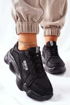 Damskie Sportowe Buty Memory Foam Big Star II274356 Czarne