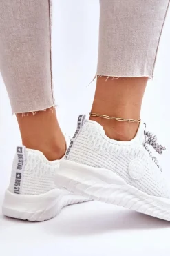 Damskie Sportowe Buty Memory Foam Big Star HH274296 Białe