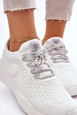 Damskie Sportowe Buty Memory Foam Big Star HH274296 Białe