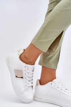 Damskie Sportowe Buty Na Platformie Białe Soris