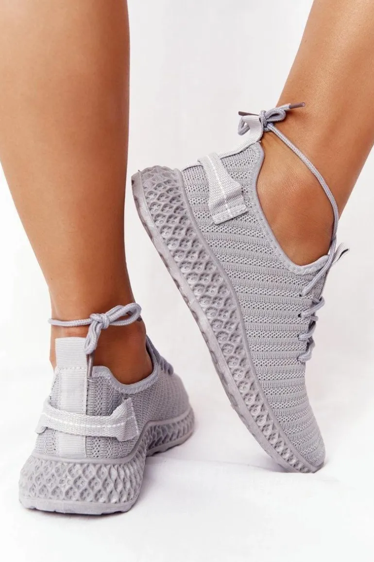 Damskie Sportowe Buty Slip-on Szare Do It