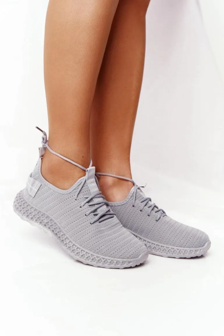 Damskie Sportowe Buty Slip-on Szare Do It