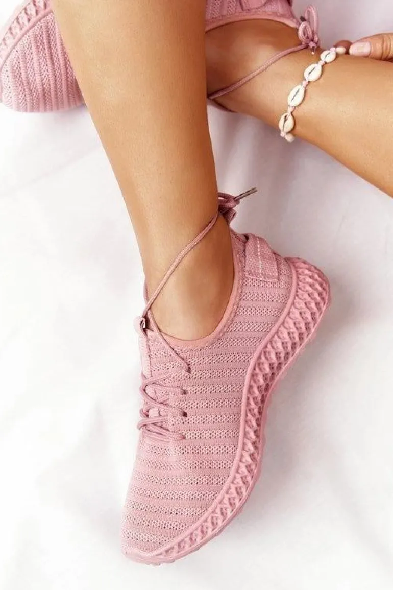 Damskie Sportowe Buty Slip-on Różowe Do It