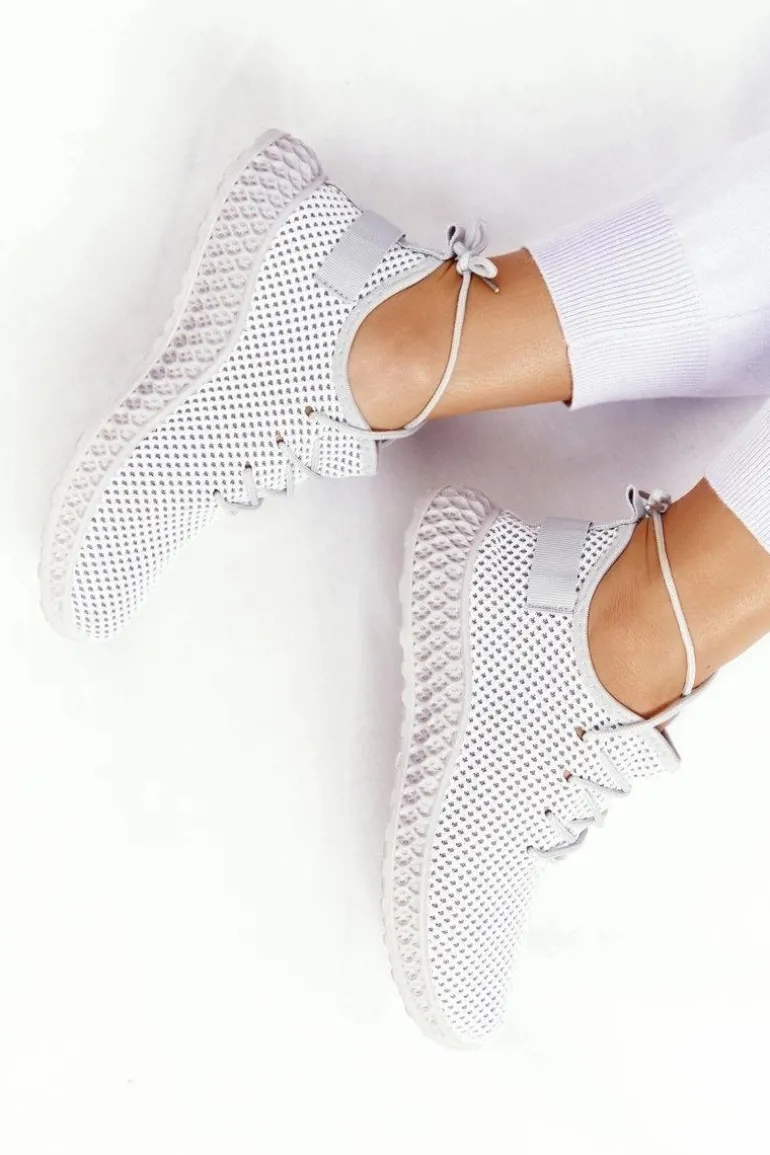 Damskie Sportowe Buty Slip-on Szare Run Away