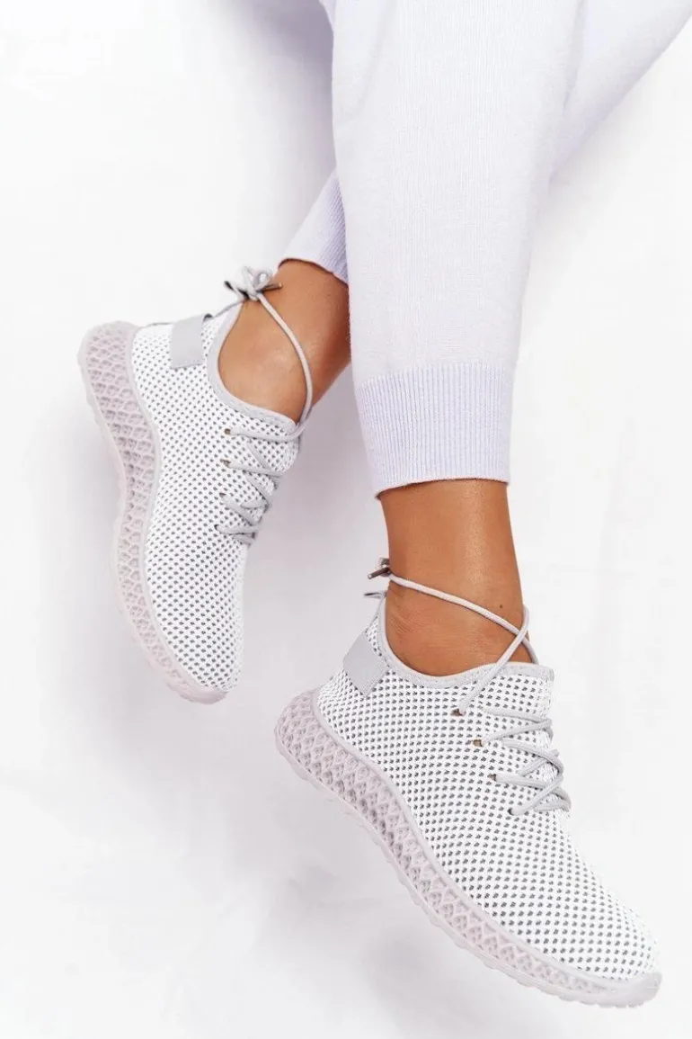 Damskie Sportowe Buty Slip-on Szare Run Away