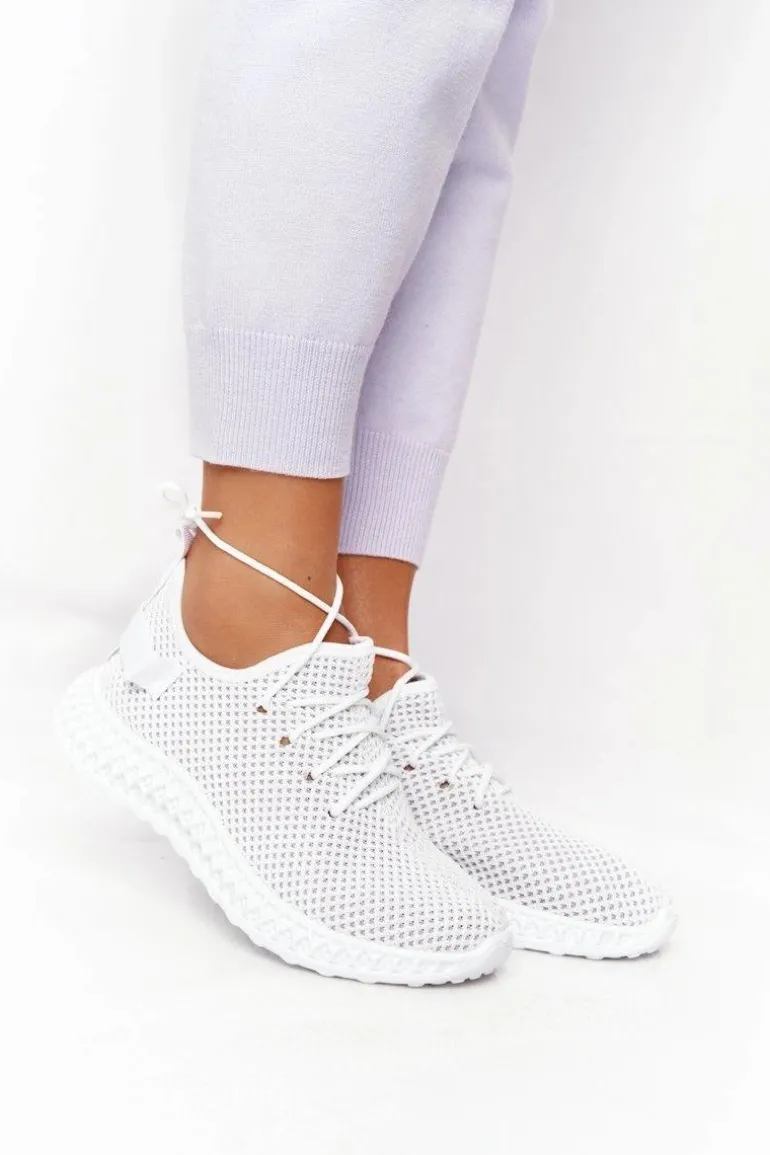 Damskie Sportowe Buty Slip-on Białe Run Away