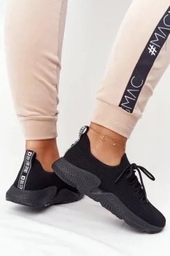 Damskie Sportowe Buty Slip-on Big Star DD274579 Czarne