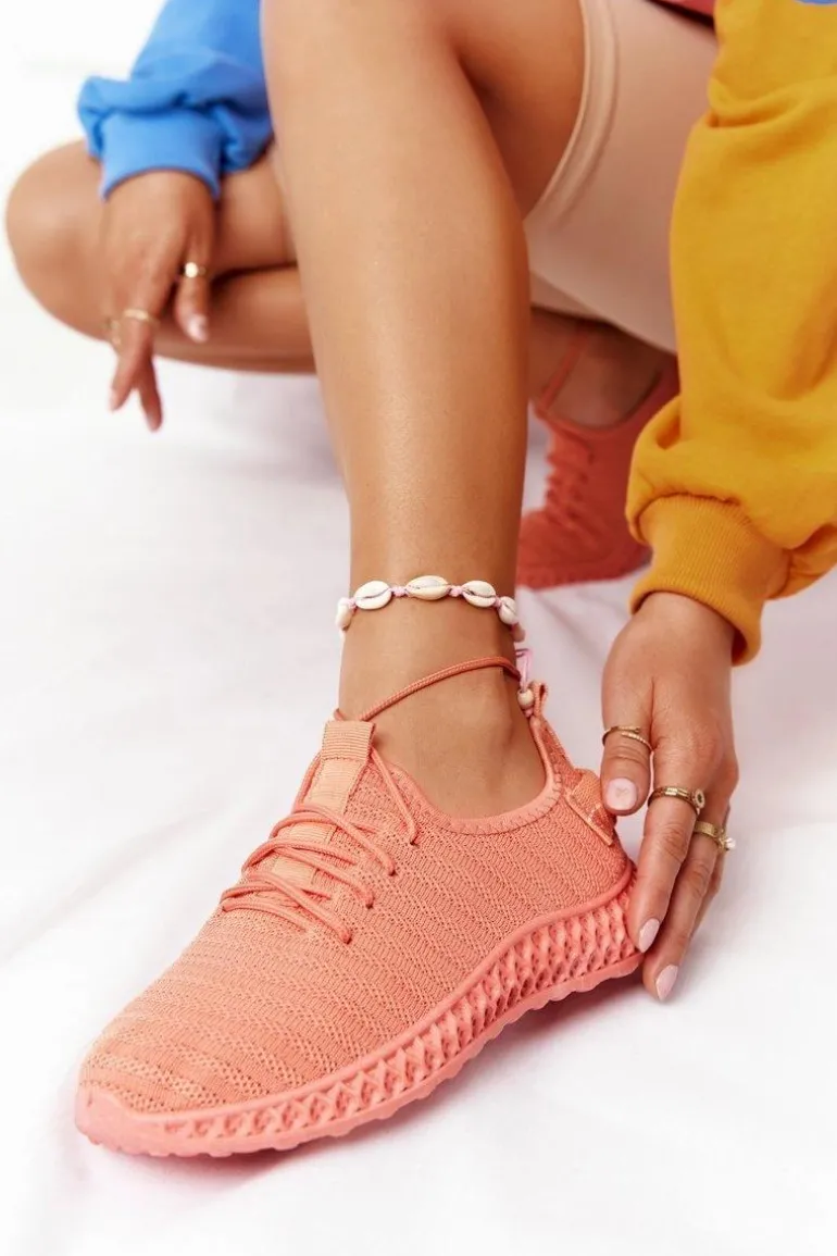 Damskie Sportowe Buty Slip-on Koralowe Do It