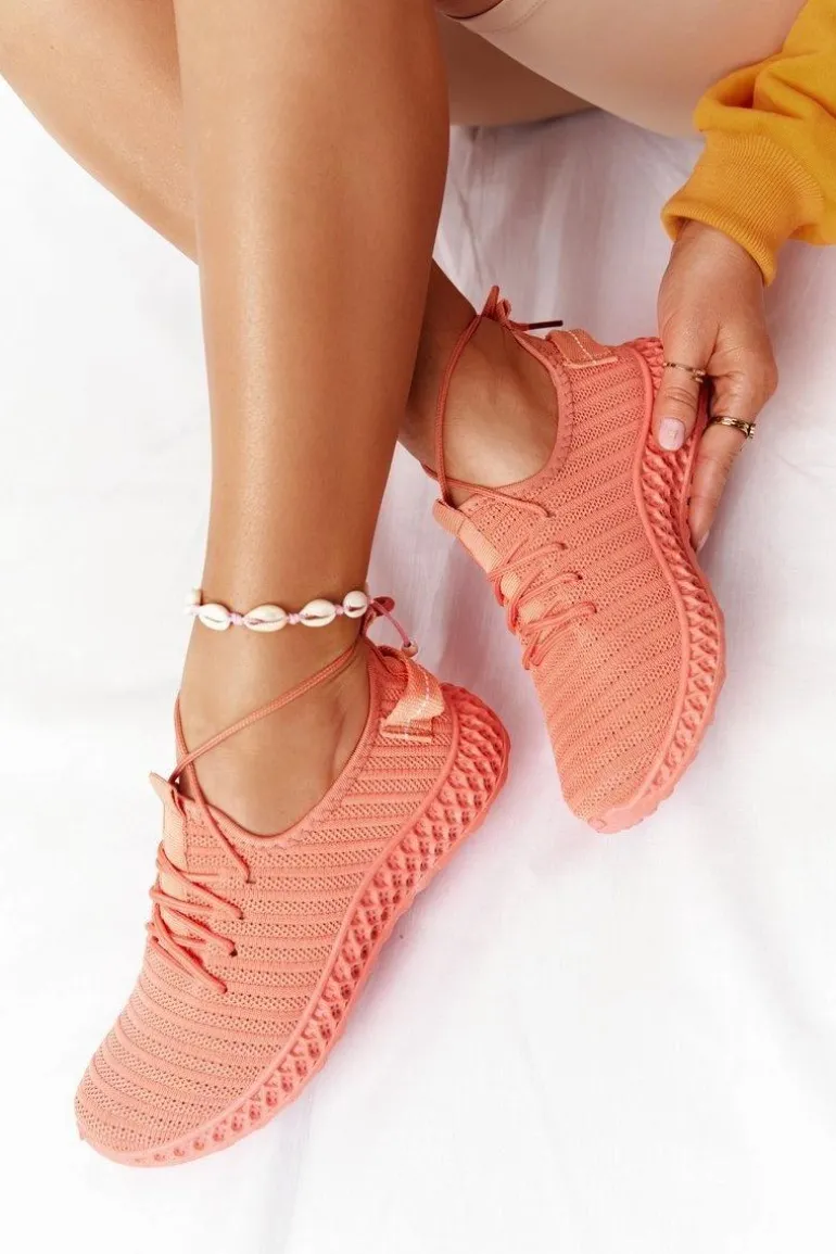 Damskie Sportowe Buty Slip-on Koralowe Do It