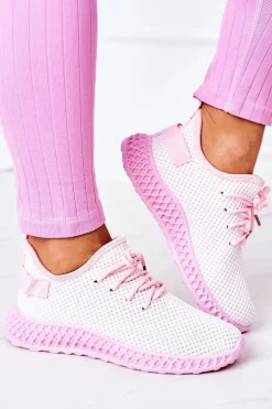 Damskie Sportowe Buty Slip-on Jasnoróżowe Run Away