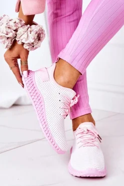 Damskie Sportowe Buty Slip-on Jasnoróżowe Run Away